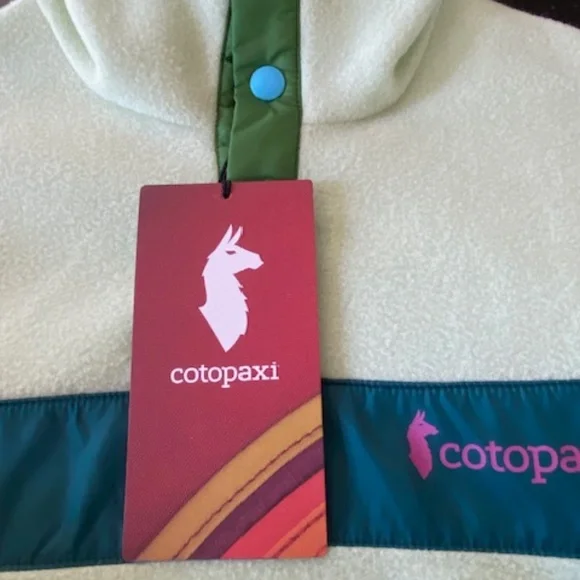 Cotopaxi Teca 1/4 Snap Fleece Pullover sz XS retro colours lightweight - Picture 8 of 16